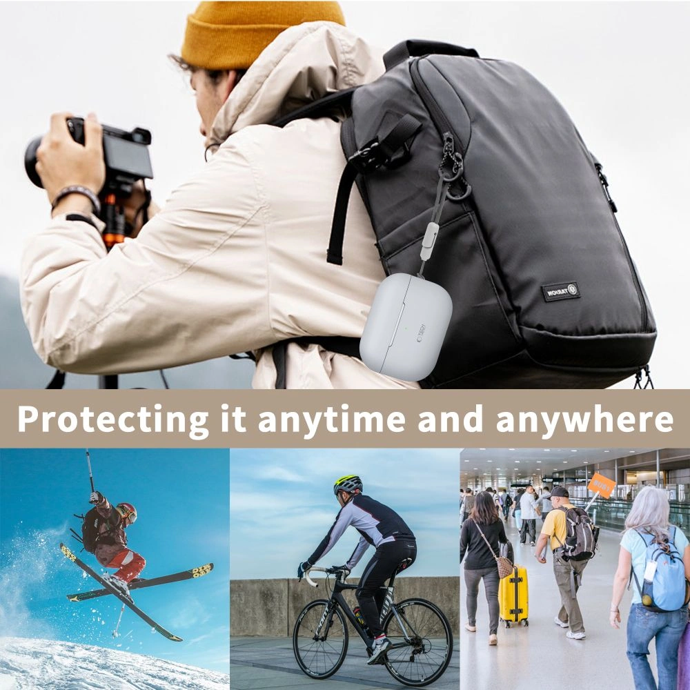 Tech-Protect Silicone Apple Airpods Pro 1 / 2 Crayon Grey