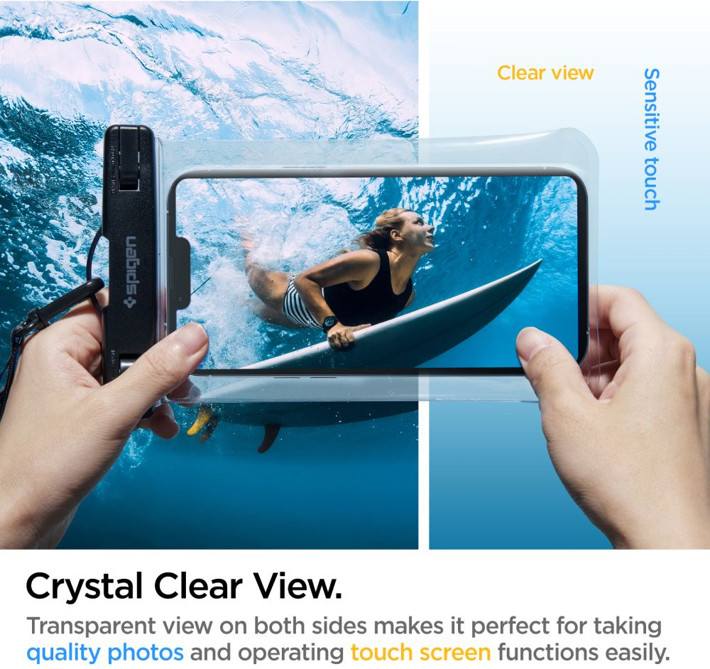 Spigen A601 Universal Waterproof Case Crystal Clear