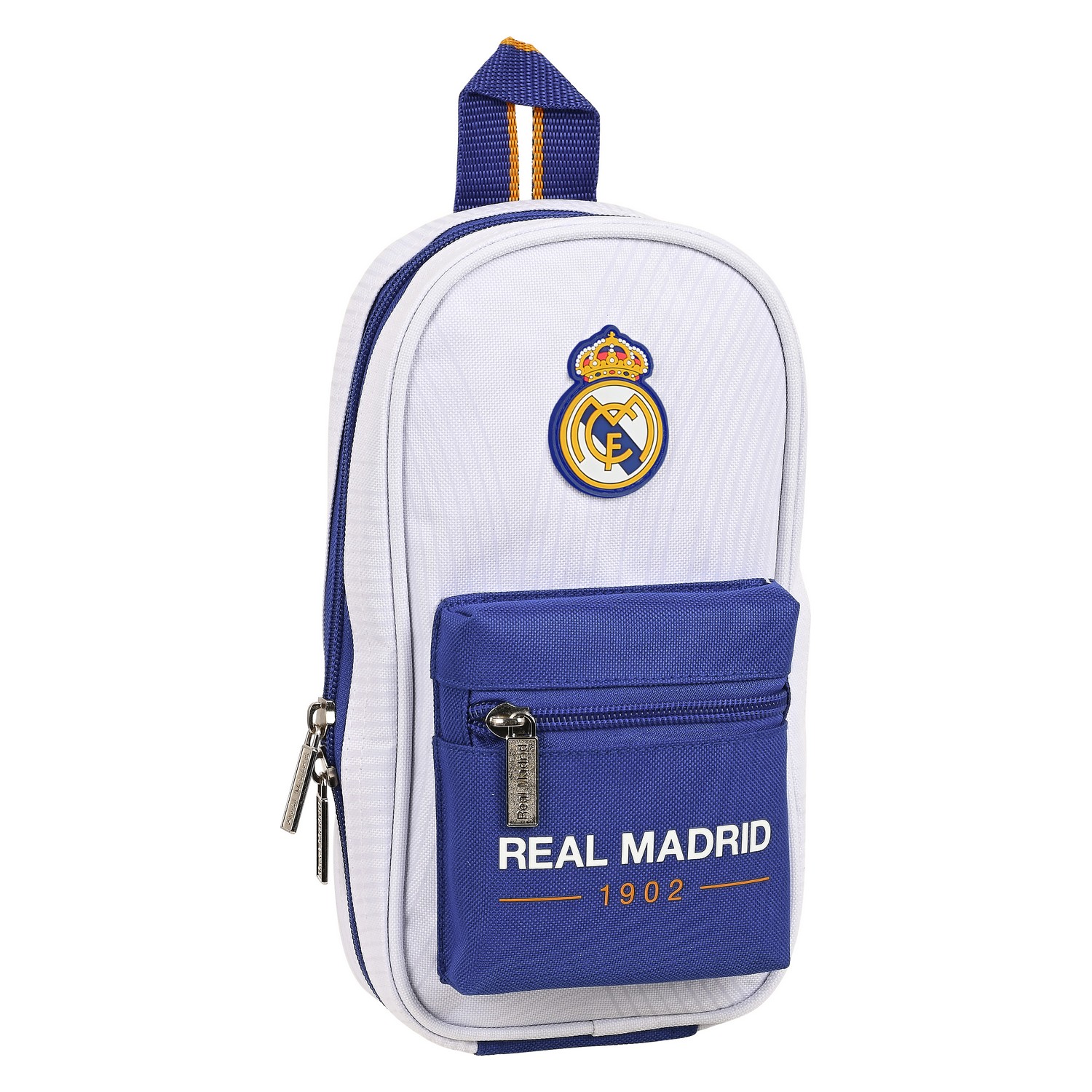 Rucksack mit Federtaschen Real Madrid C.F. Blau Weiß
