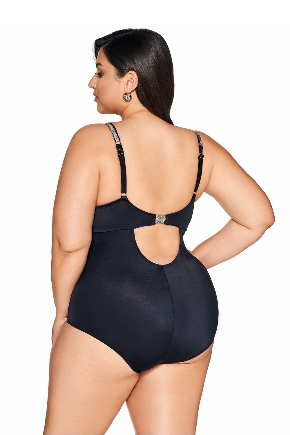  Swimsuit one piece model Ava  black