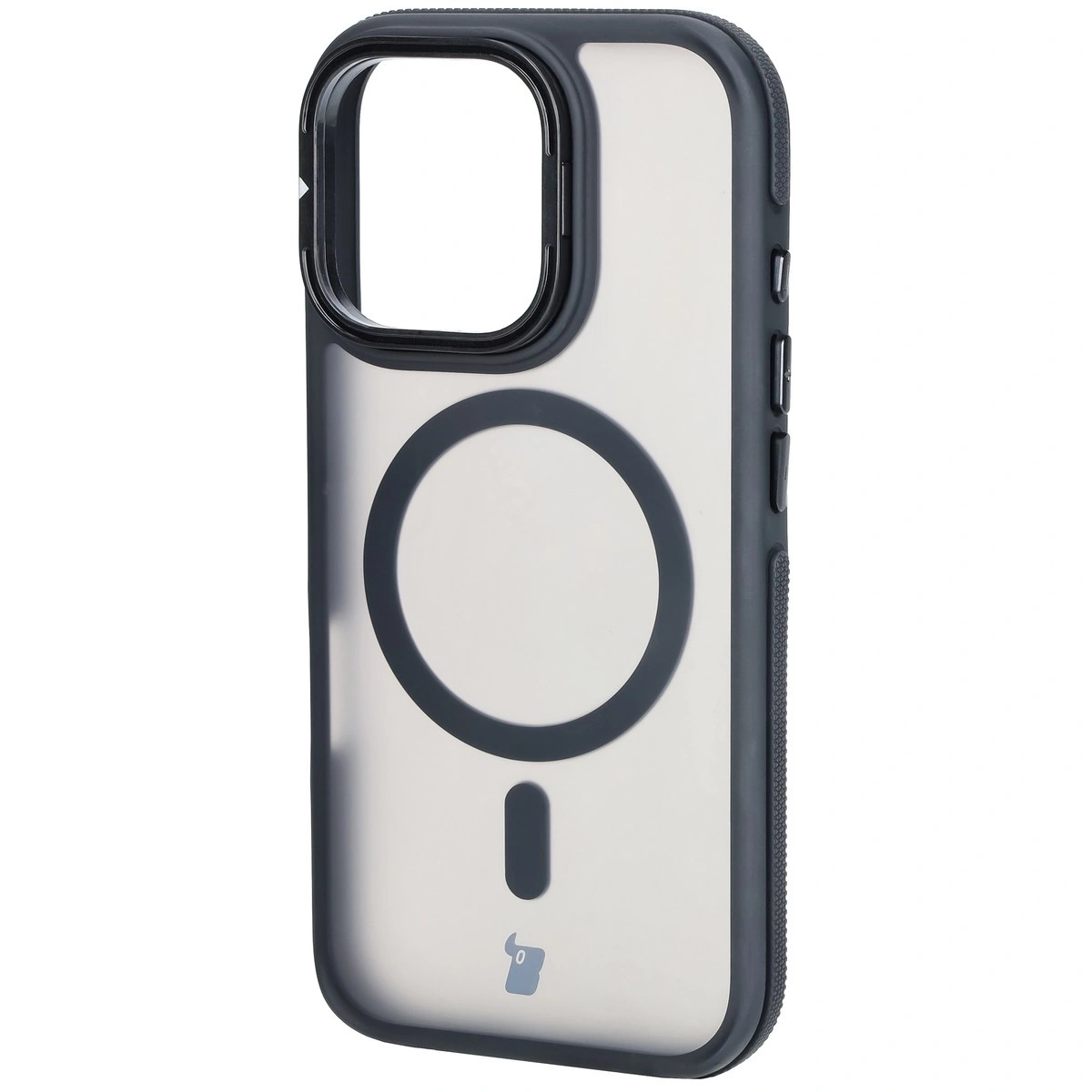Bizon Case Eclipse Apple iPhone 16 Pro smoky with a black frame