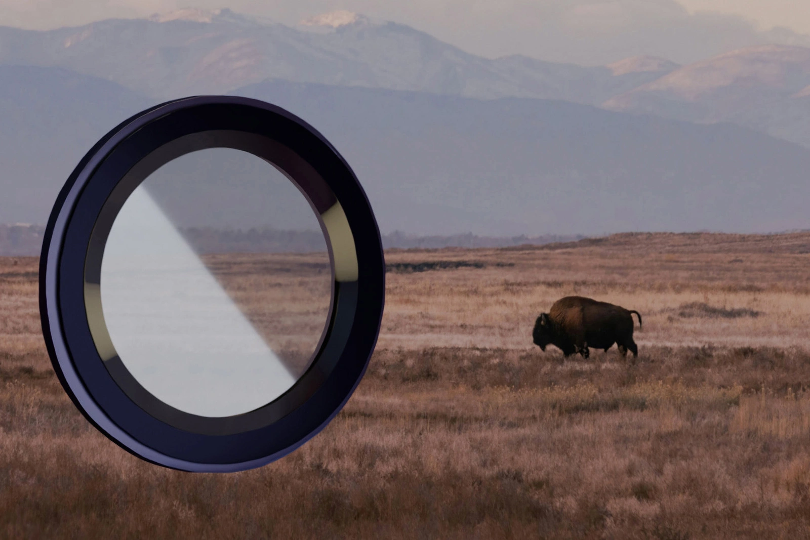 Bizon Glass Snap Lens Apple iPhone 14 / 14 Plus black frame