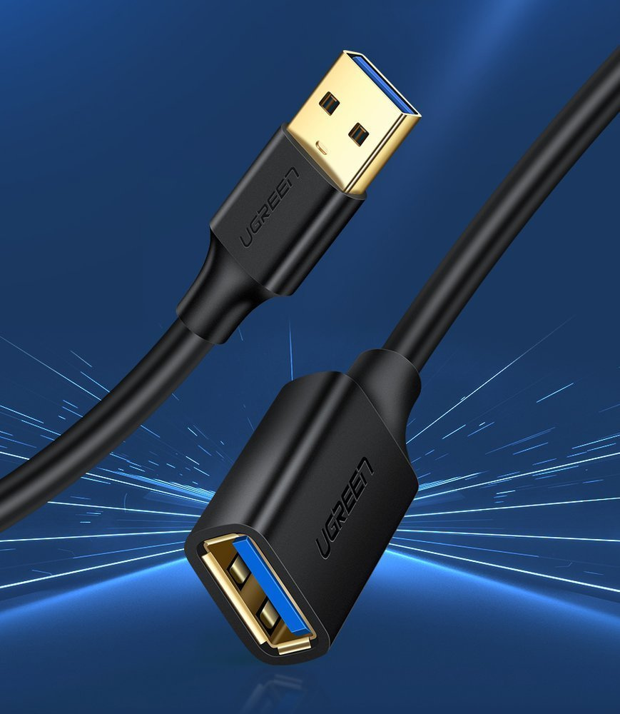 UGREEN US129 Cable Extension USB-A 3.0/USB-A 3.0 2m black