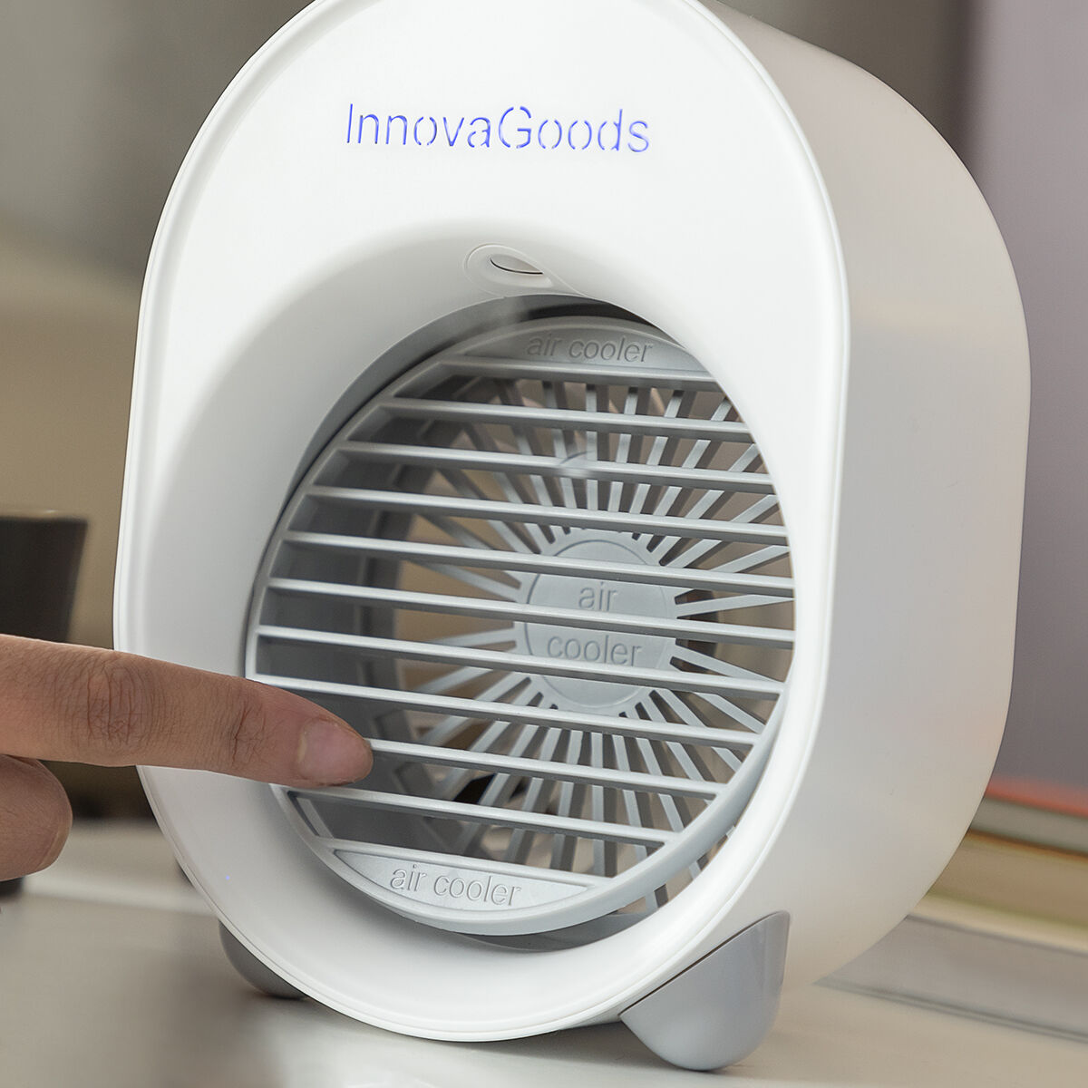 Mini Ultrasound Air Cooler-Humidifier with LED Koolizer InnovaGoods Mini Ultrasound Air Cooler-Humidifier with LED Koolizer InnovaGoods