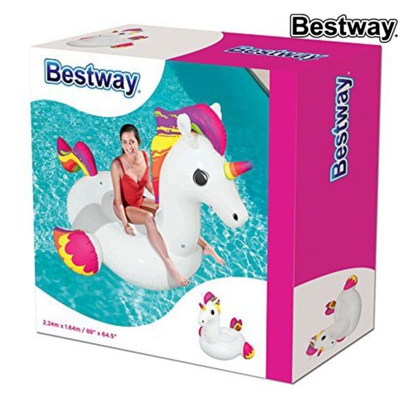 Inflatable pool figure Bestway 164 x 224 cm Unicorn
