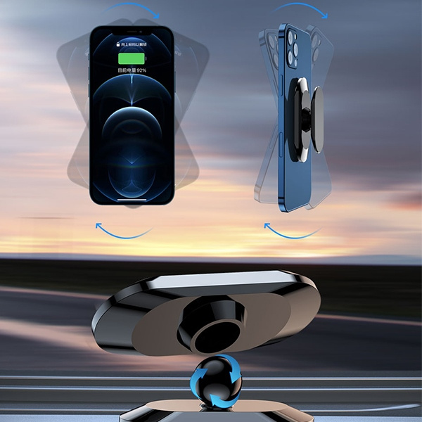 AWEI X20 Dashboard Magnetic Car Mount Black 
