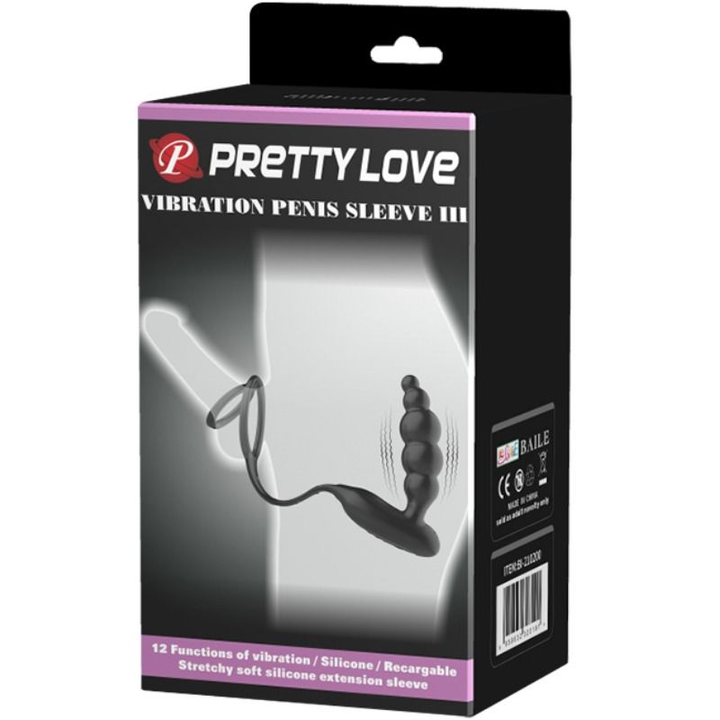 PRETTY LOVE BOTTOM - PENNIS RINGS AND VIBRATING PLUG