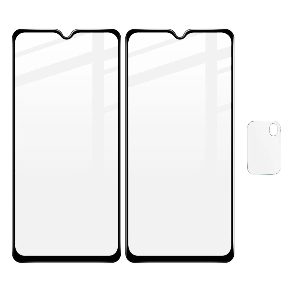 Bizon Glass Edge tempered glass - [2 PACK] + lens protection Xiaomi Poco M3 black