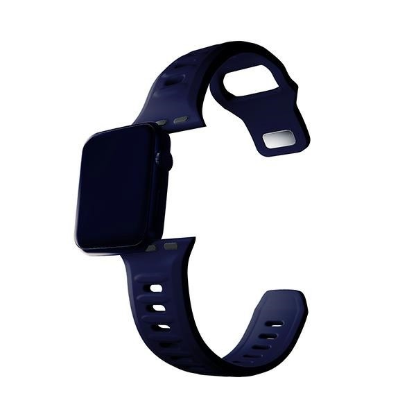 3MK Silicone Watch Strap Apple Watch 4/5/6/7/SE/8/9 40/41mm ocean blue