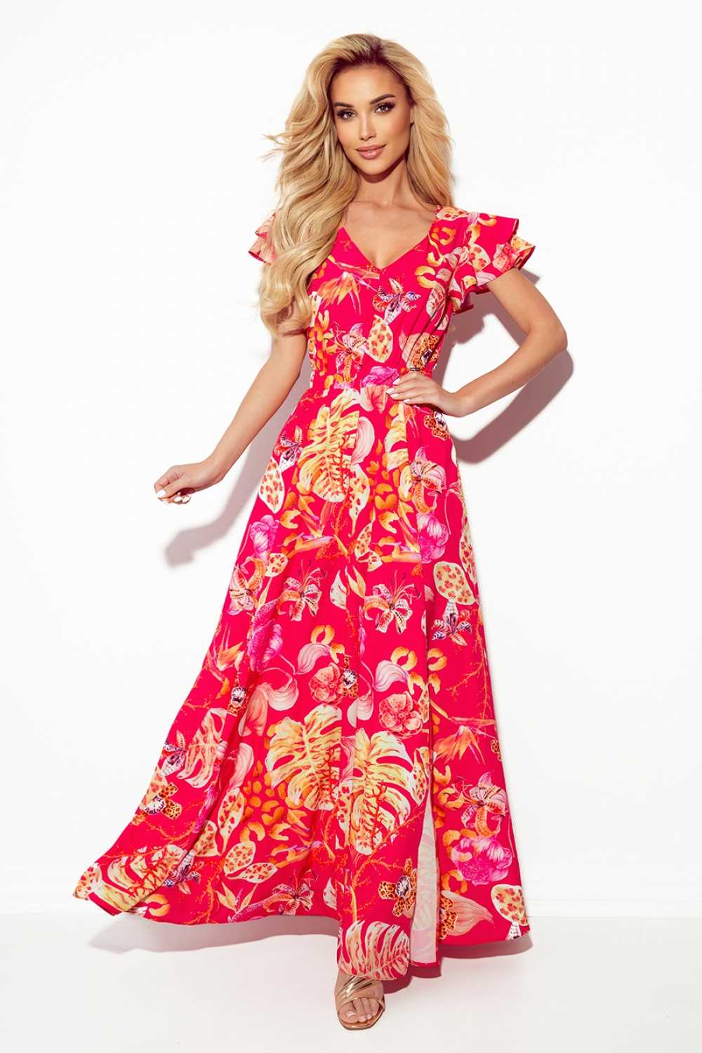 Cocktailkleid model 165592 Numoco rosa Damen