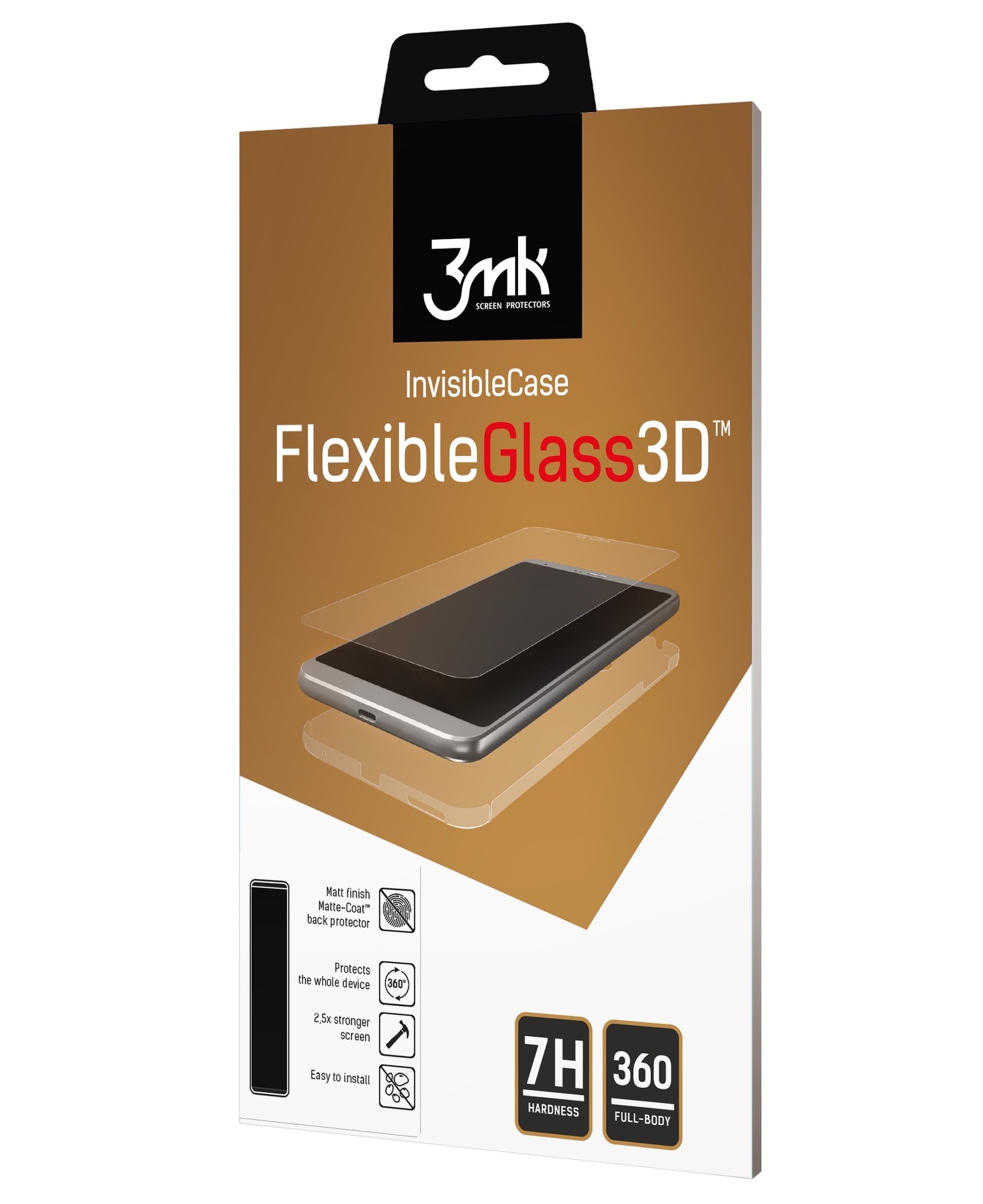 3mk FlexibleGlass 3D Apple iPhone 8/7 Plus High-Grip
