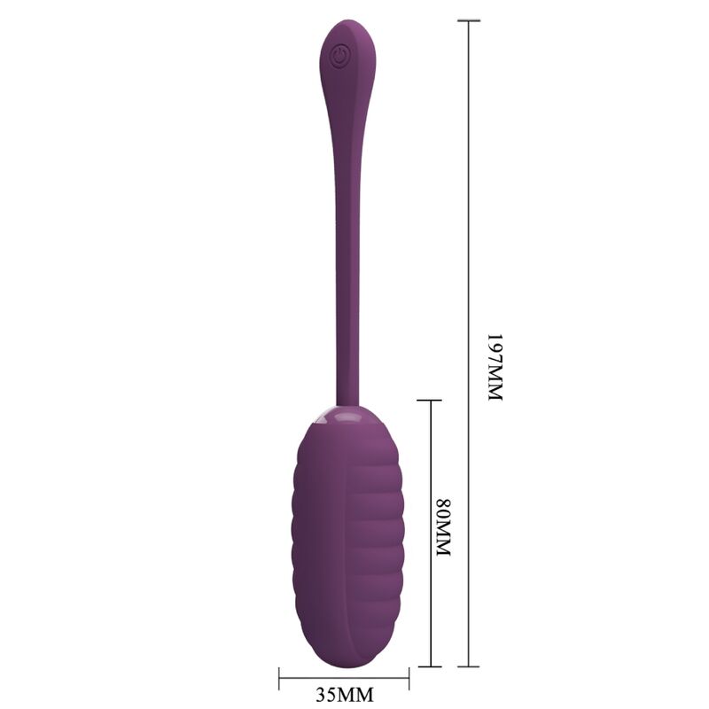 PRETTY LOVE - CASPER PURPLE RECHARGEABLE VIBRATING EGG PRETTY LOVE - CASPER PURPLE RECHARGEABLE VIBRATING EGG