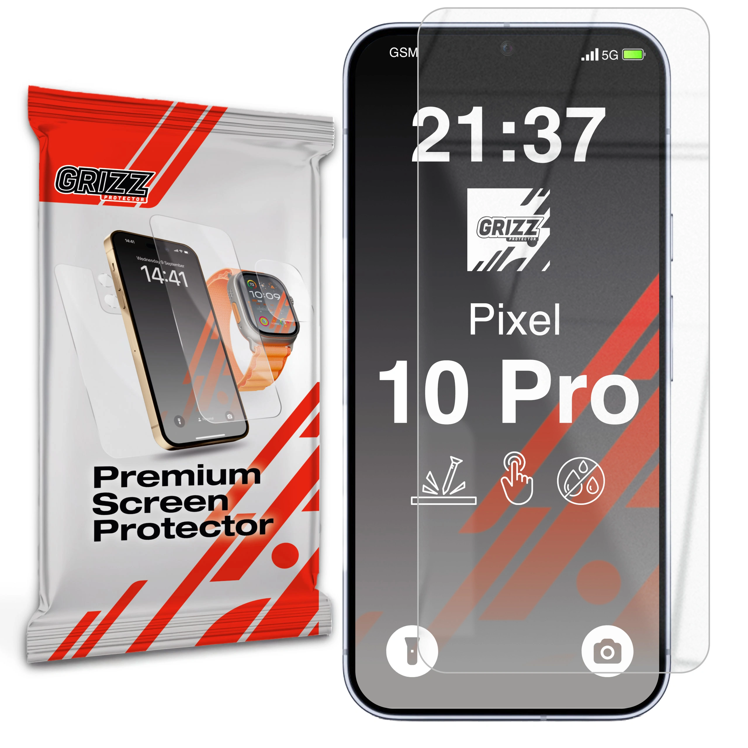 Szkło hybrydowe GrizzGlass HybridGlass do Google Pixel 10 Pro