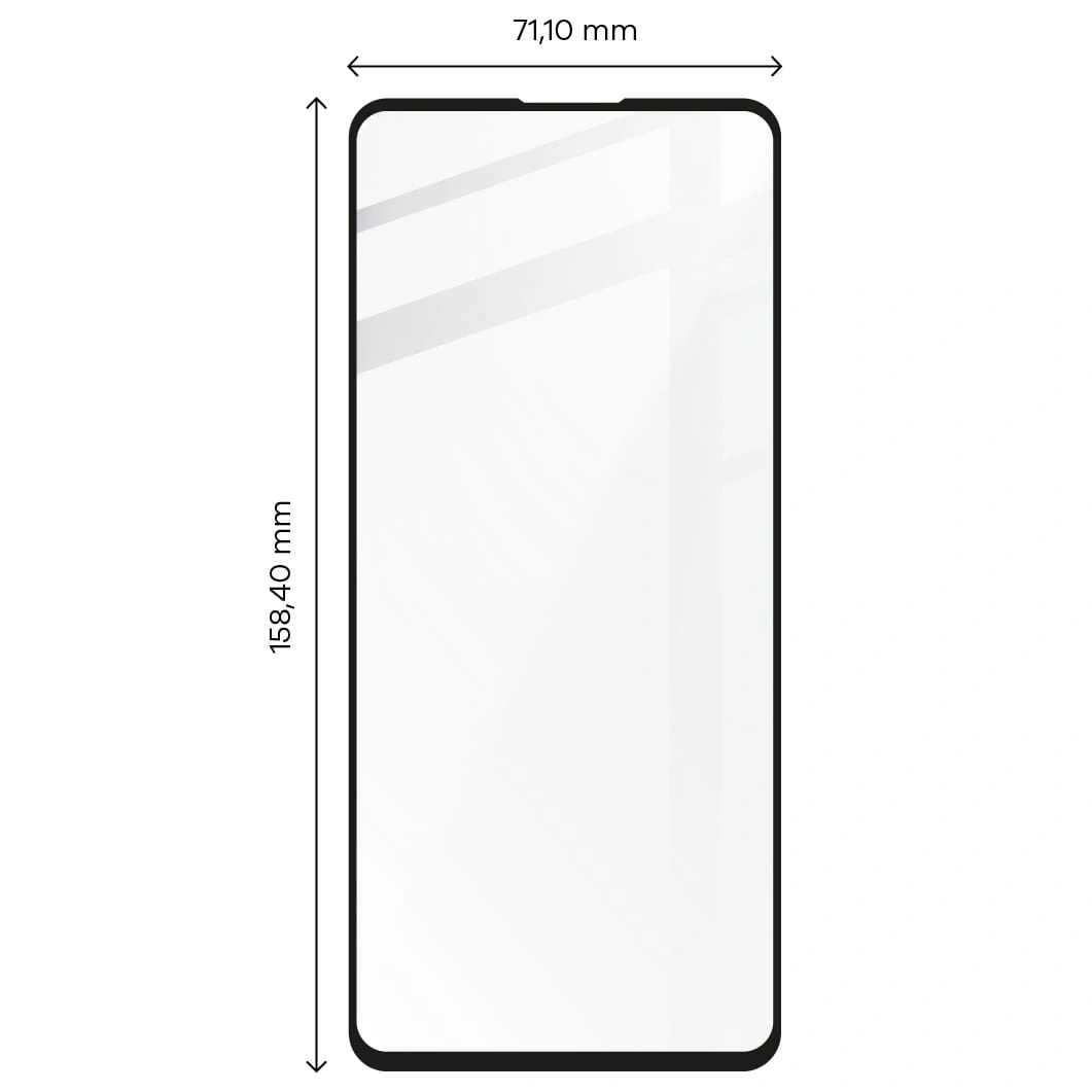 Bizon Glass Edge tempered glass - [2 PACK] + lens protection Samsung Galaxy A73 black