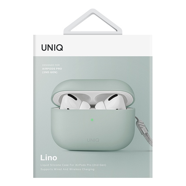 UNIQ Lino Apple AirPods Pro 2 Silicone mint green