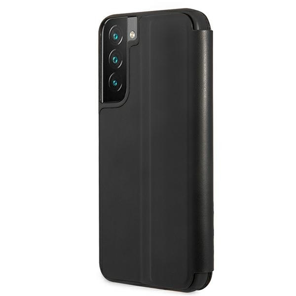 BMW BMBKS22MTRTBK Samsung Galaxy S22+ Plus black bookcase M Collection Triangles