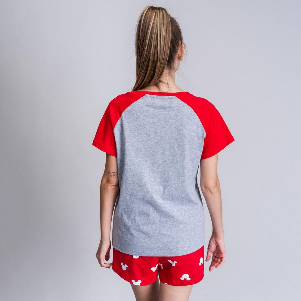 Summer Pyjama Minnie Mouse Lady Red Grey