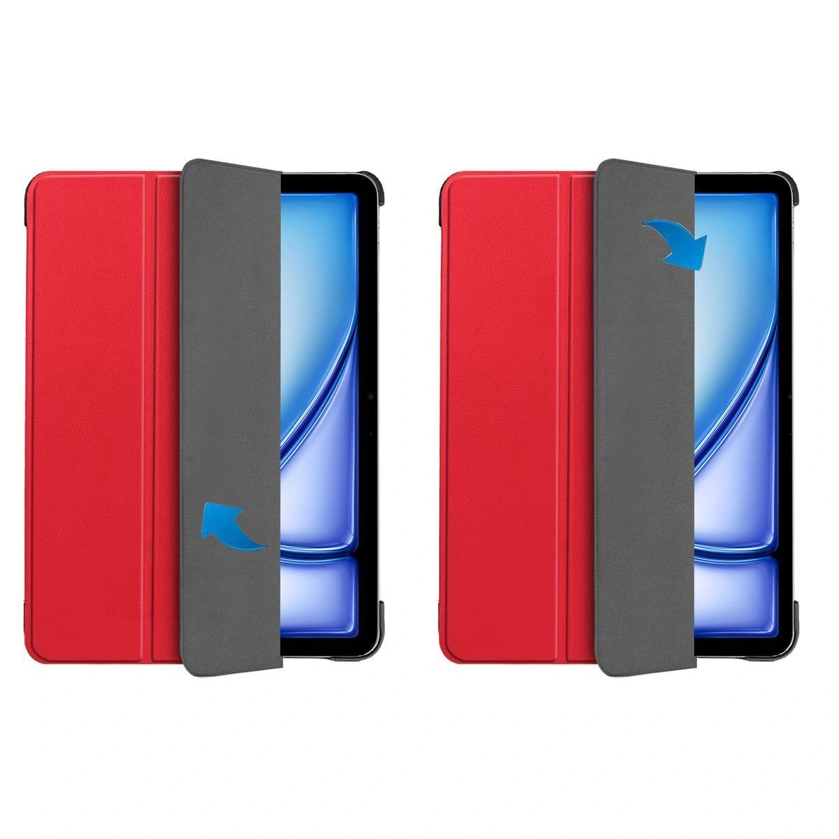 Bizon Case Tab Croc Apple iPad Air 13" M2 2024 red