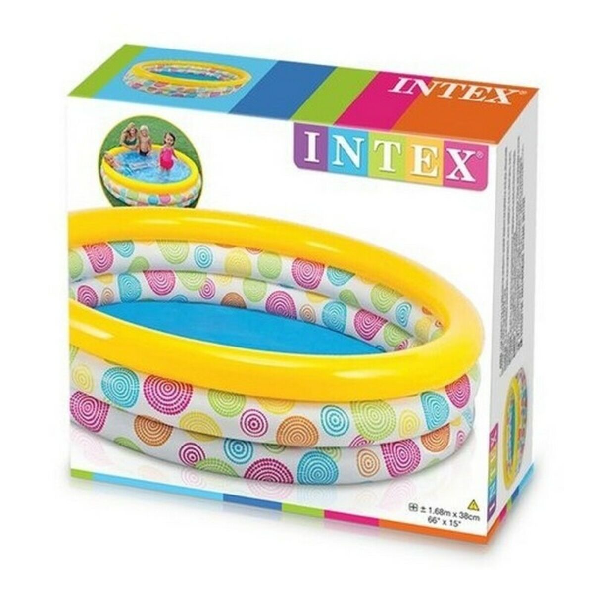 Children's pool Intex 58449NP Multicolour 581 L 168 x 38 x 168 cm