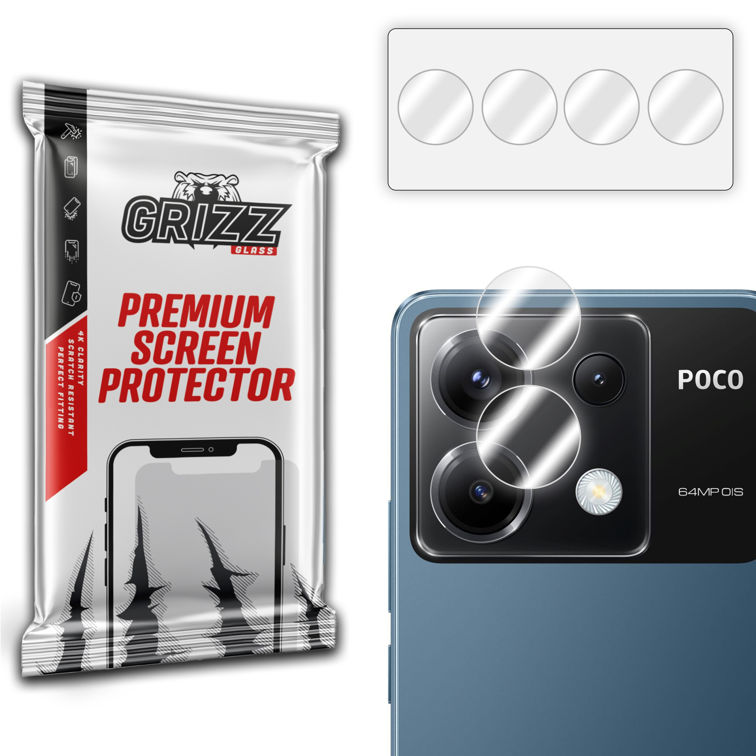GrizzGlass HybridGlass Camera Xiaomi Poco X6