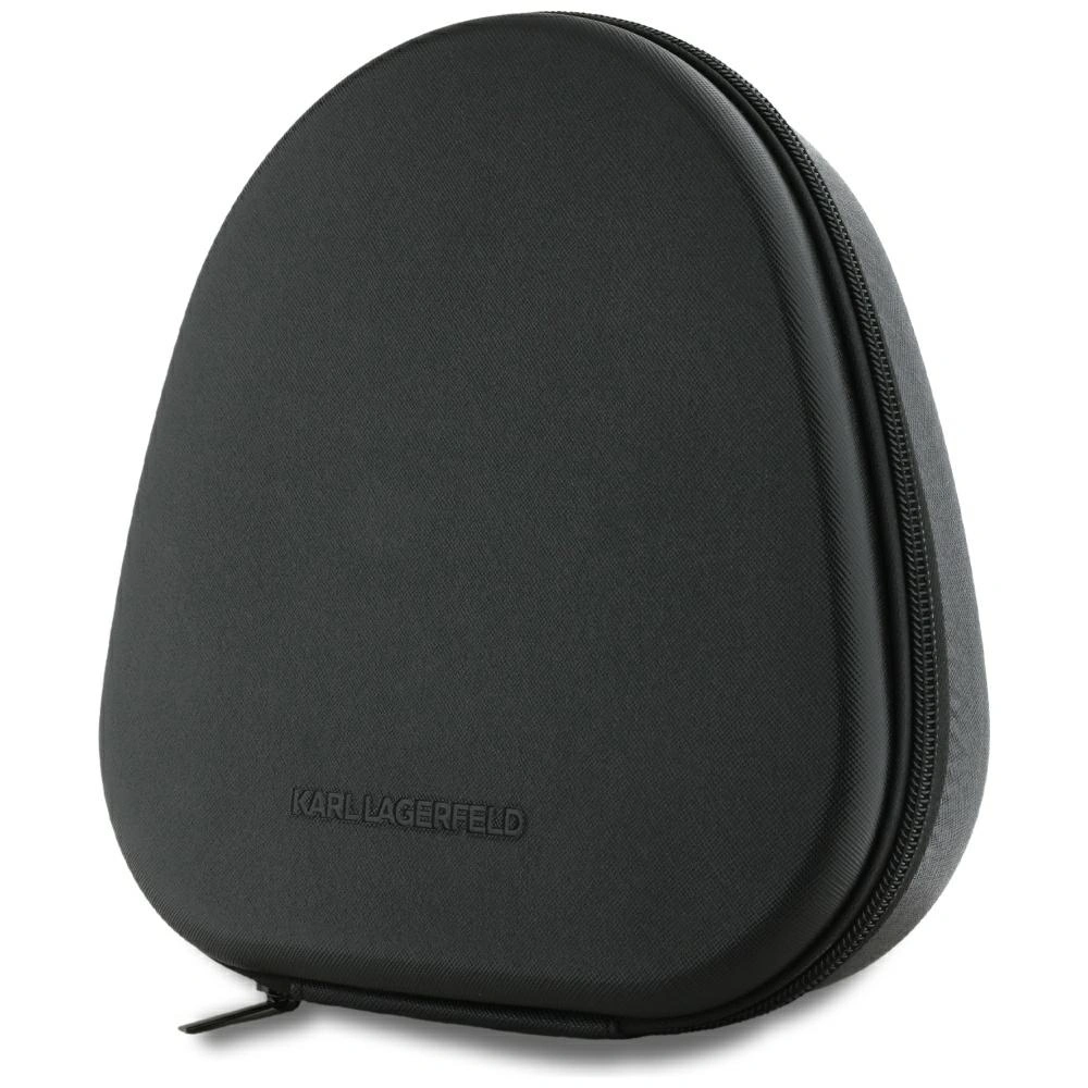 Bezprzewodowe słuchawki nauszne Karl Lagerfeld Saffiano Elongated Bluetooth 5.4 ANC czarny