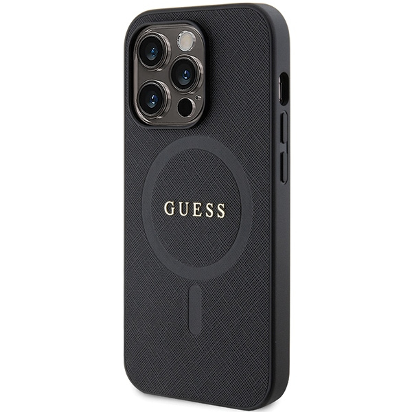 Guess GUHMP14XPSAHMCK Apple iPhone 14 Pro Max hardcase Saffiano MagSafe black
