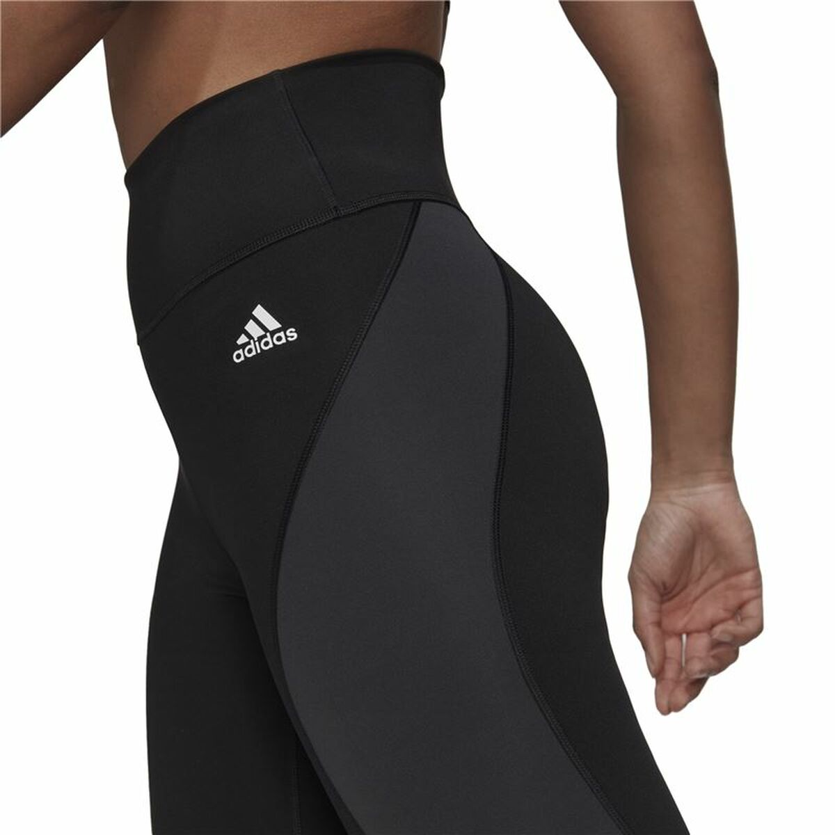 Sport leggings for Women Adidas 7/8 Essentials Hiit Colorblock Black