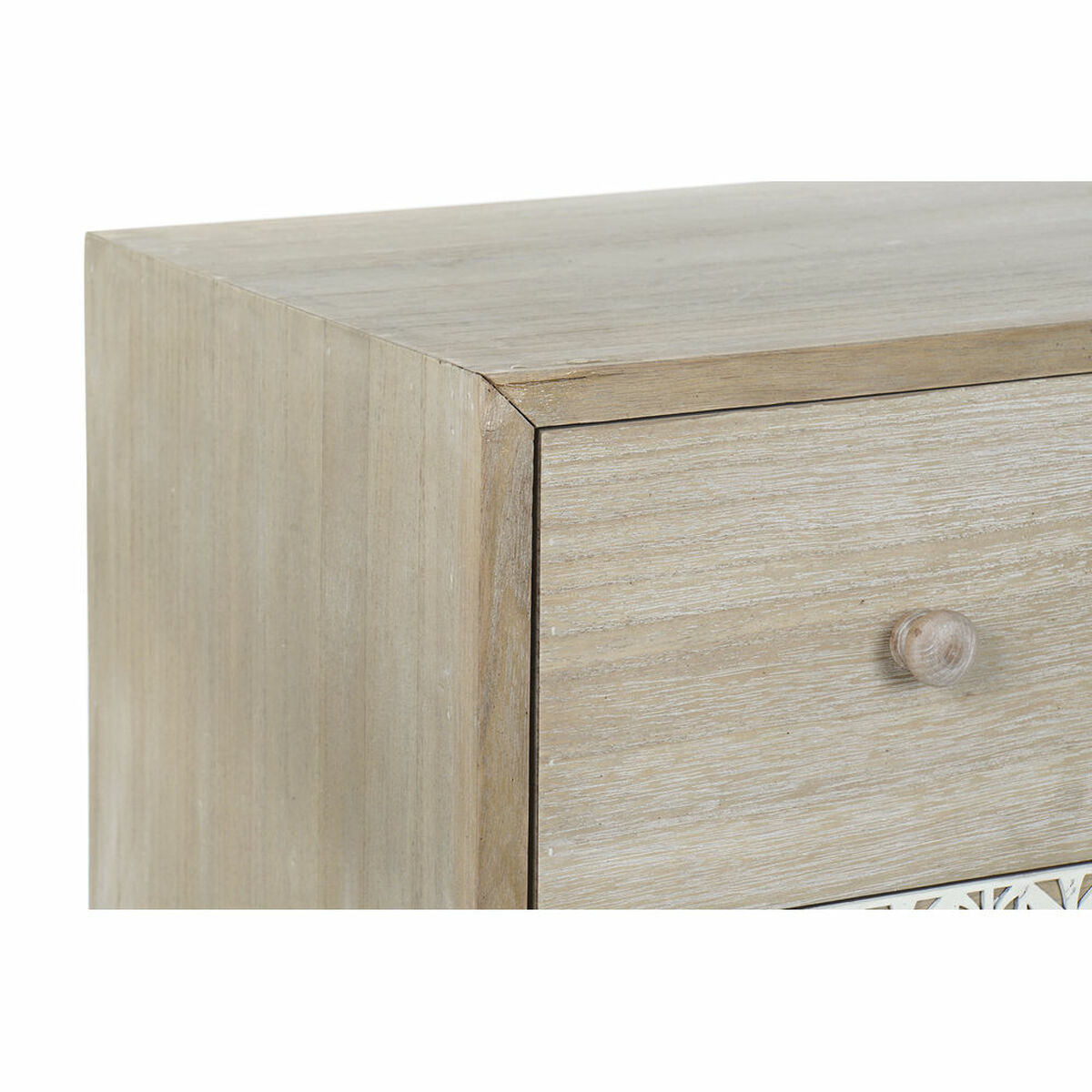 Chest of drawers DKD Home Decor 80 x 42 x 80 cm Natural White Leaf of a plant