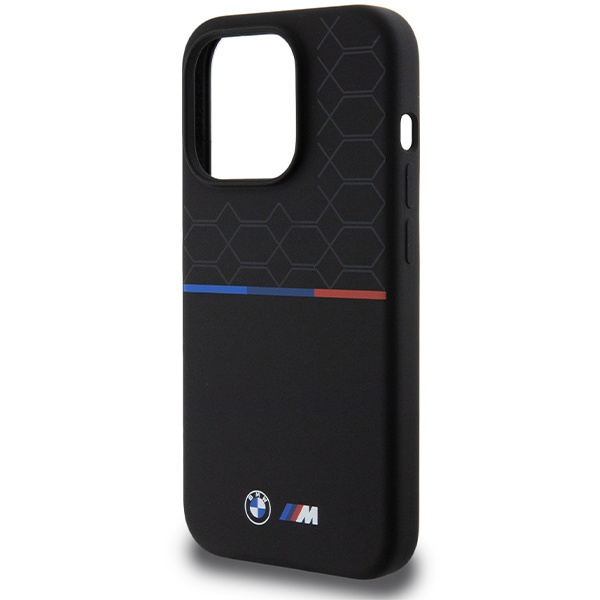 BMW BMHMP15L22SMPK Apple iPhone 15 Pro hardcase M Silicone Pattern MagSafe black