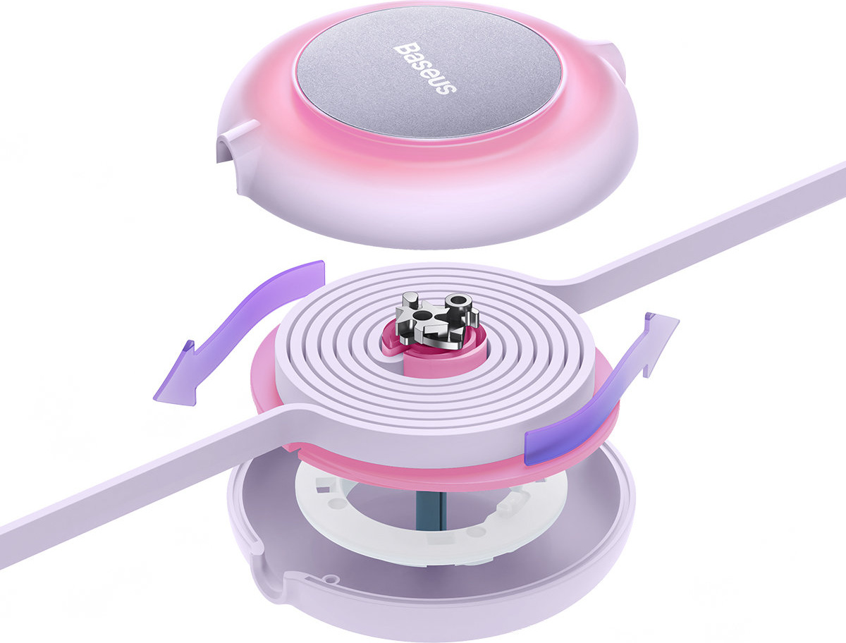 Baseus Bright Mirror 2 3in1 USB-A - microUSB + Lightning + USB-C 3.5A 1.1m purple
