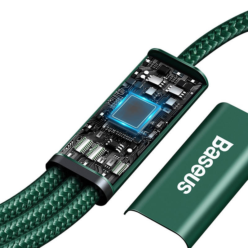 Baseus Rapid Series 3-in-1 cable USB-C micro USB / Lightning / USB-C, 20W, 1.5m (green)