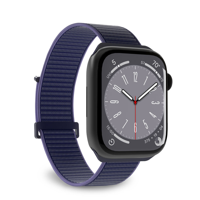 PURO Nylon Sport Apple Watch 4/5/6/7/SE/8/Ultra 44/45/49mm (navy blue)