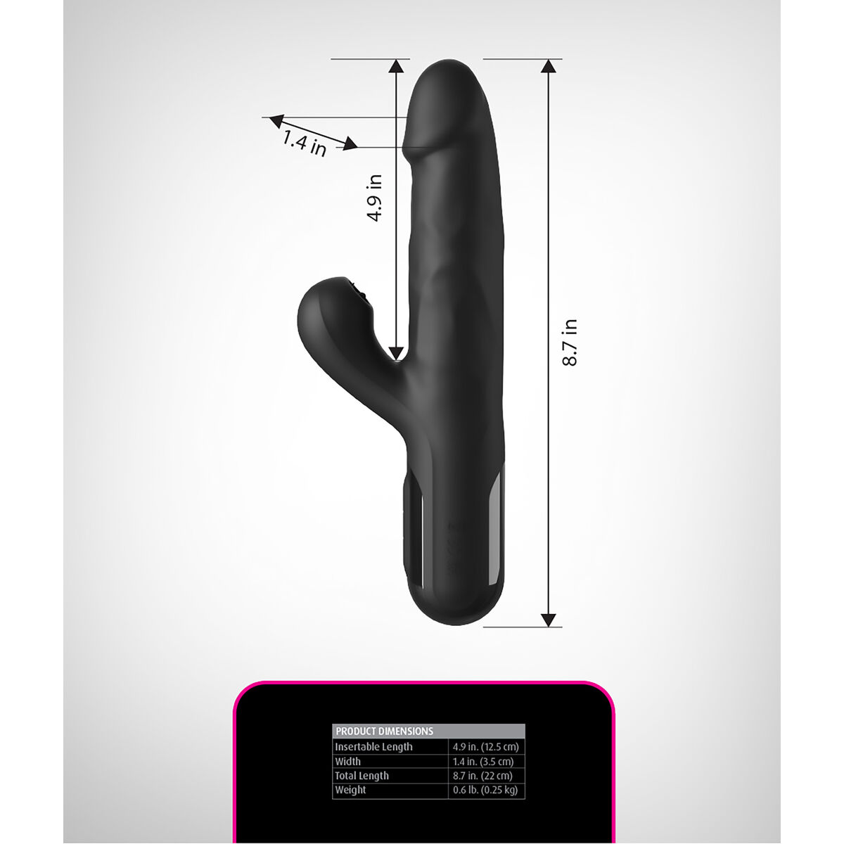 Anal Vibrator Pipedream Fetish Fantasy Series Black