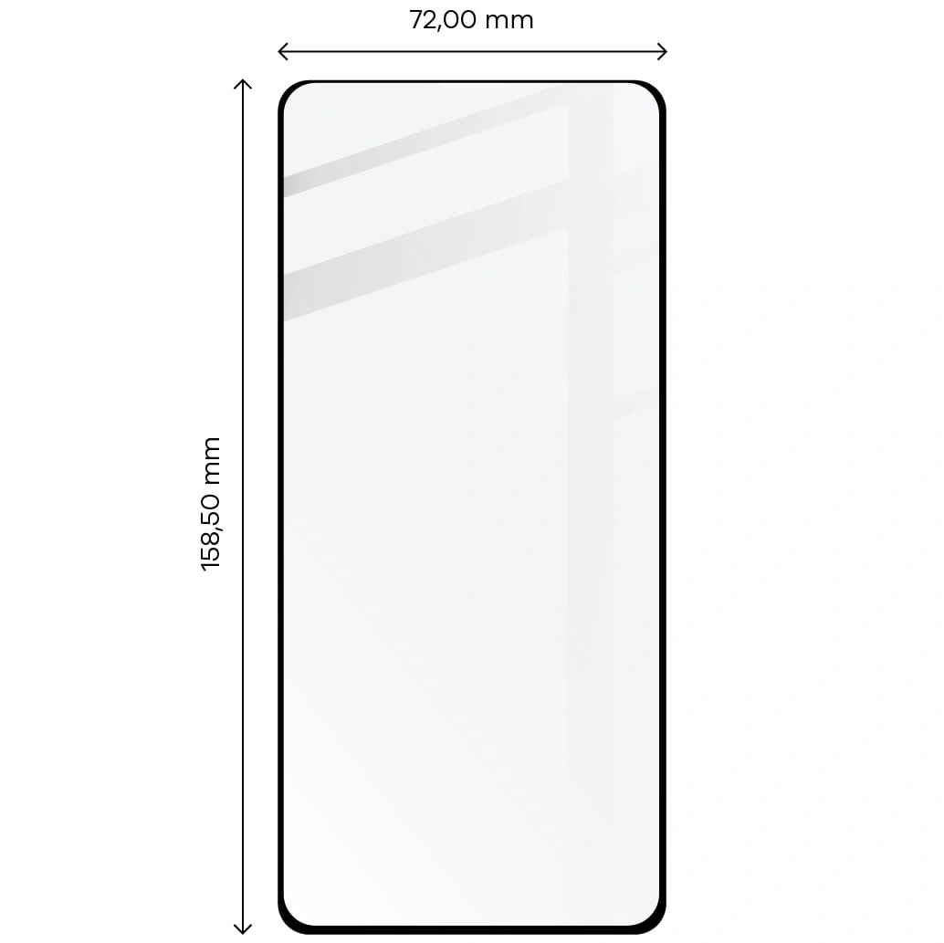 Bizon Glass Edge 2 Redmi Note 12 Pro / 12 Pro+ 5G black