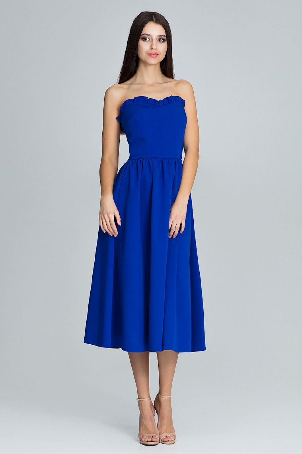Abendkleid model 116337 Figl blau Damen