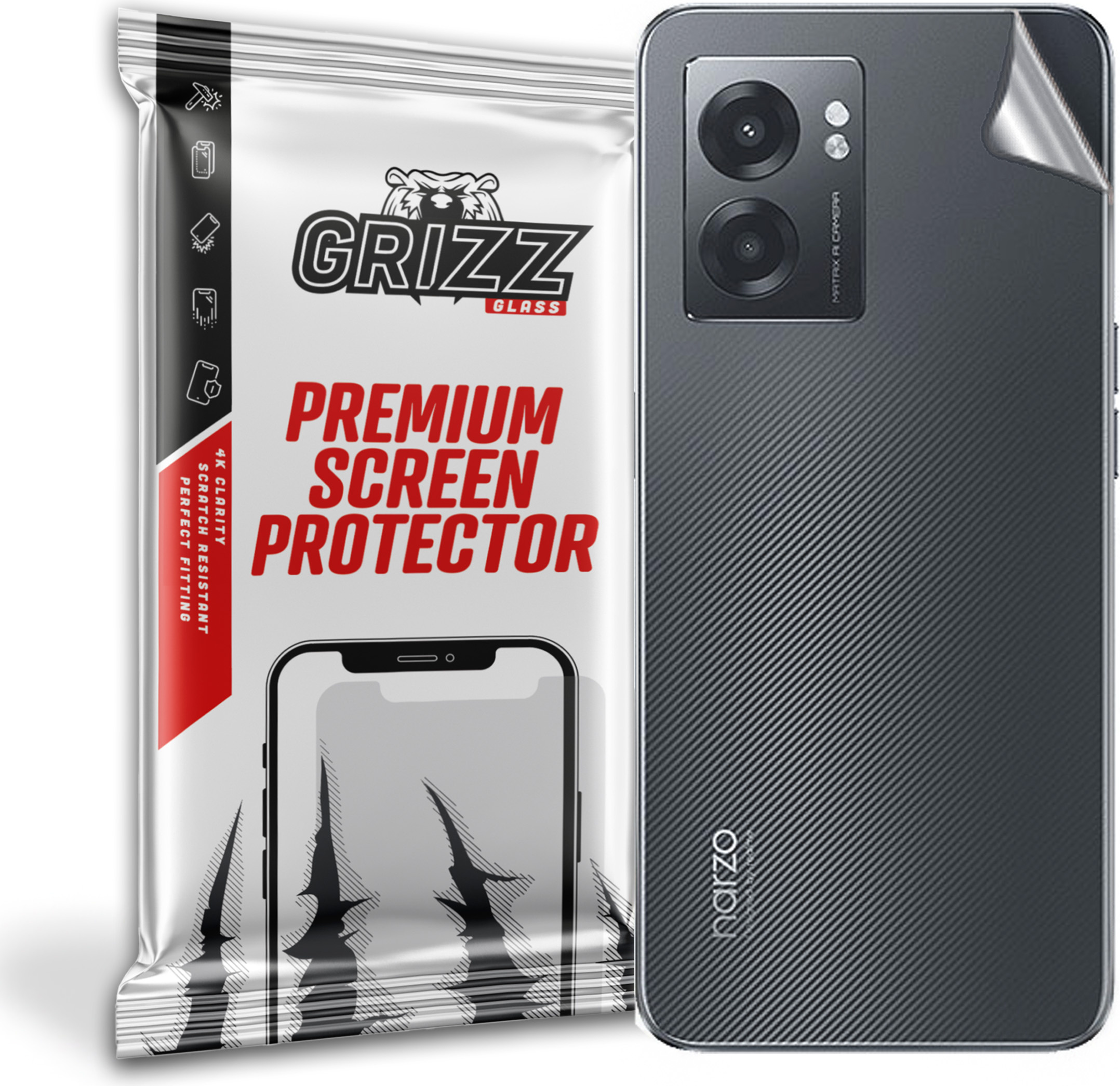 GrizzGlass SatinSkin Realme Narzo 50 5G