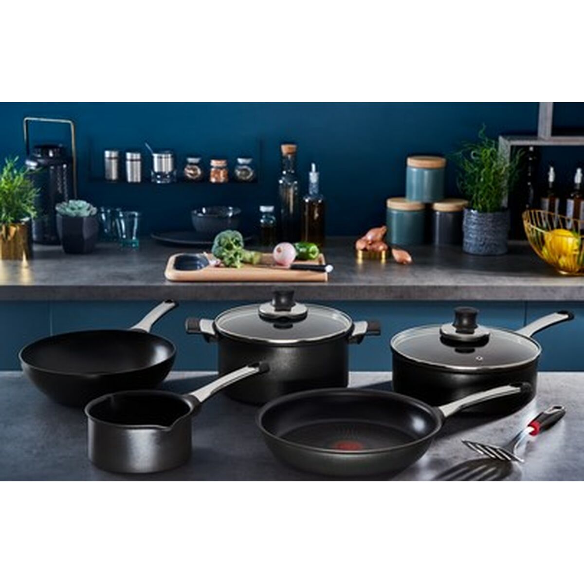 Pan Tefal G2690772 Black Black/Silver Aluminium Ø 30 cm