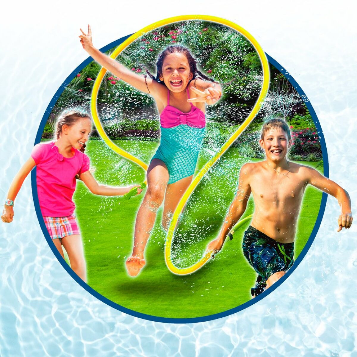 Skipping Rope with Handles Sprinkler Plastic 3,4 x 285 x 3 cm