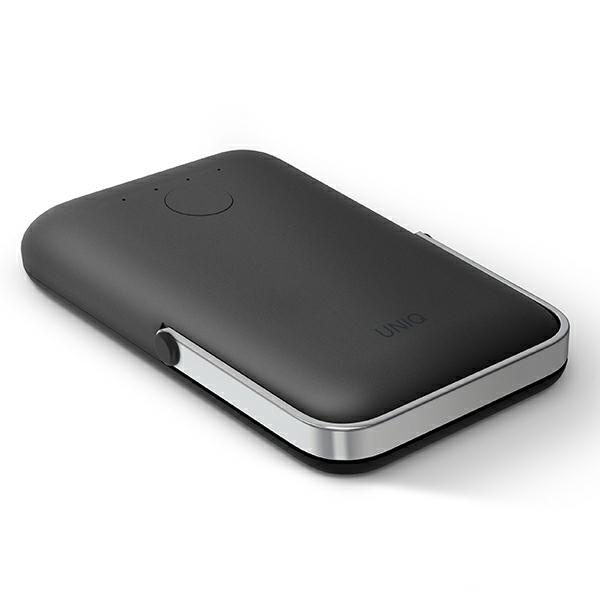 Powerbank UNIQ Hoveo 5000mAh USB-C 20W PD Fast charge Wireless Magnetic charcoal grey