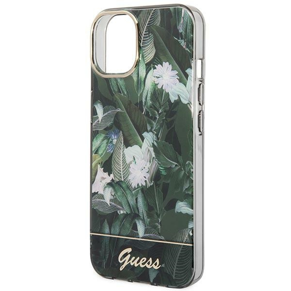 Guess GUHCP14SHGJGHA Apple iPhone 14 green hardcase Jungle Collection
