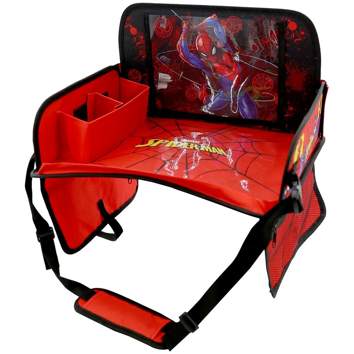 Car Seat Organiser Spiderman CZ10642 Red