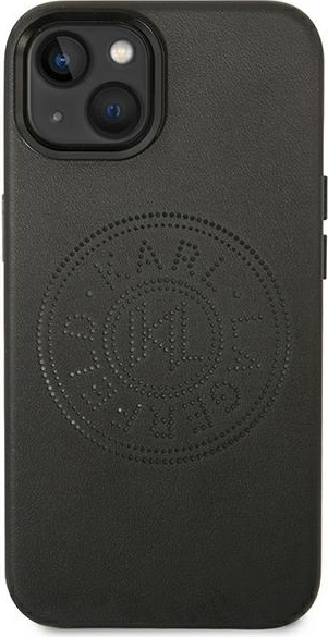 Karl Lagerfeld KLHCP14MFWHK Apple iPhone 14 Plus hardcase black Leather Perforated Logo