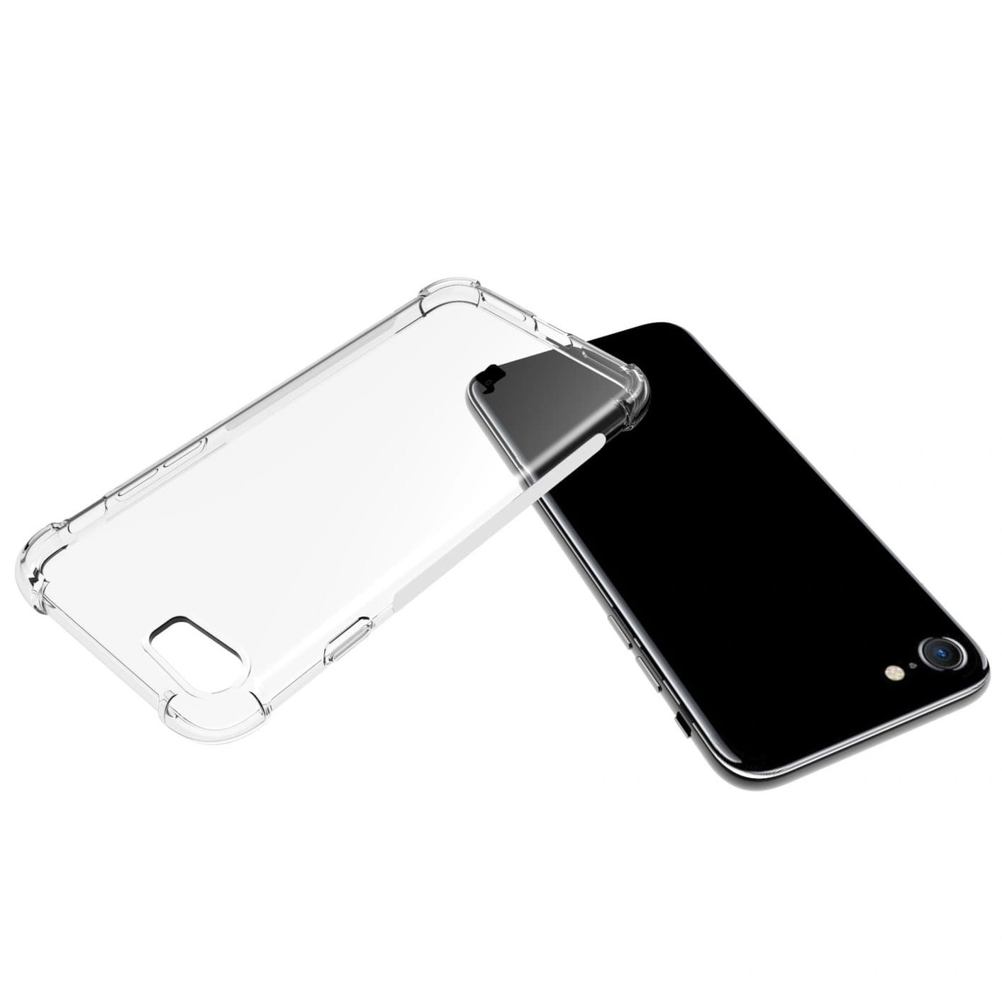 Bizon Case Clear Pack case + 2x screen glass + lens glass Apple iPhone SE 2022/2020 8/7 clear