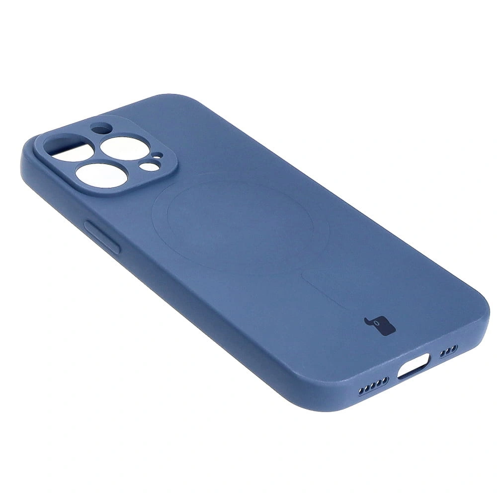 Bizon Case Silicone Magnetic Apple iPhone 13 Pro navy blue