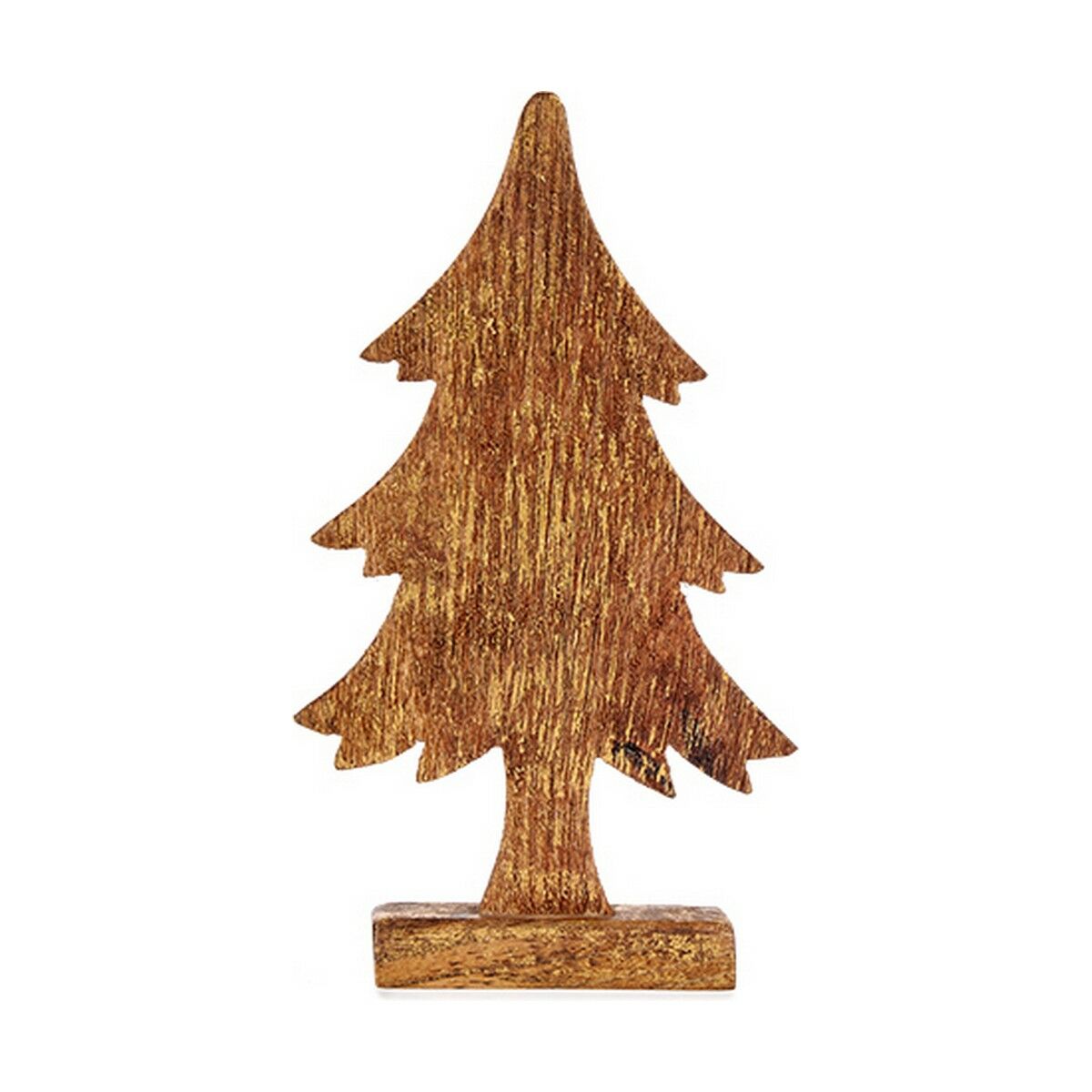 Christmas Tree 5 x 31 x 15,5 cm Golden Wood
