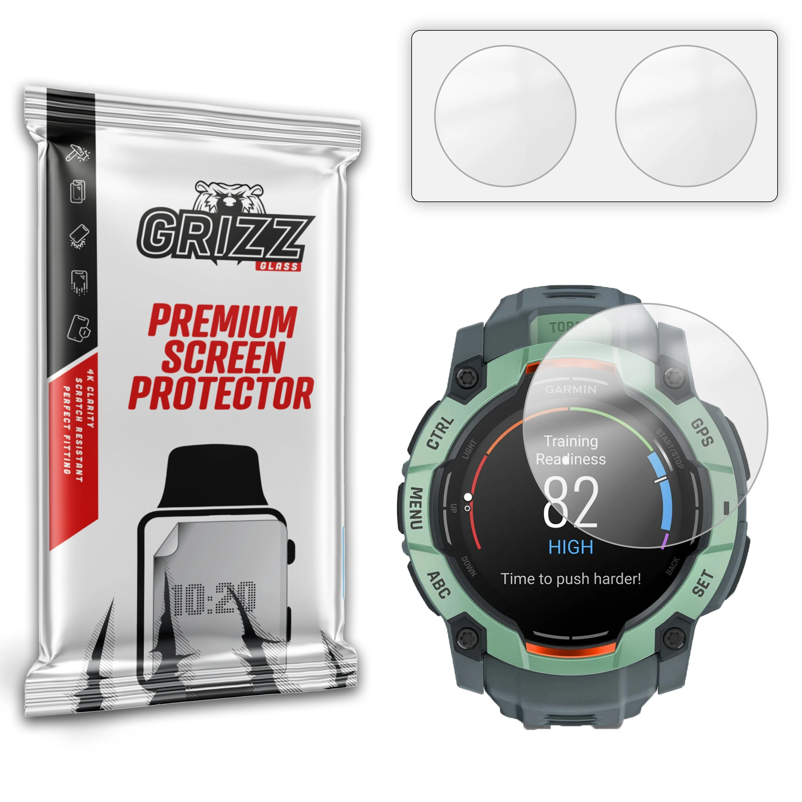 GrizzGlass PaperScreen Garmin Instinct 3 50mm