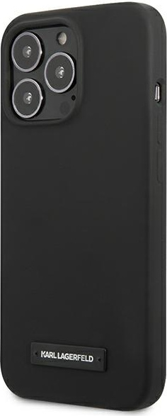 Karl Lagerfeld KLHCP13XSLMP1K Apple iPhone 13 Pro Max hardcase black Silicone Plaque