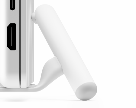 Aluminium stand for MacBookTwelve South BookArc Flex white