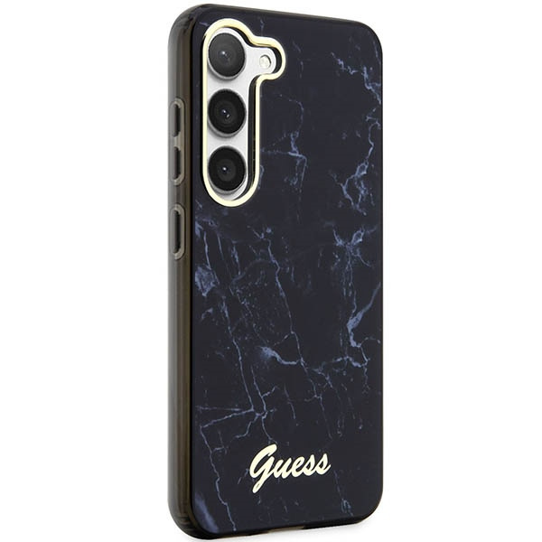 Guess GUHCS23MPCUMAK Samsung Galaxy S23+ Plus black hardcase Marble