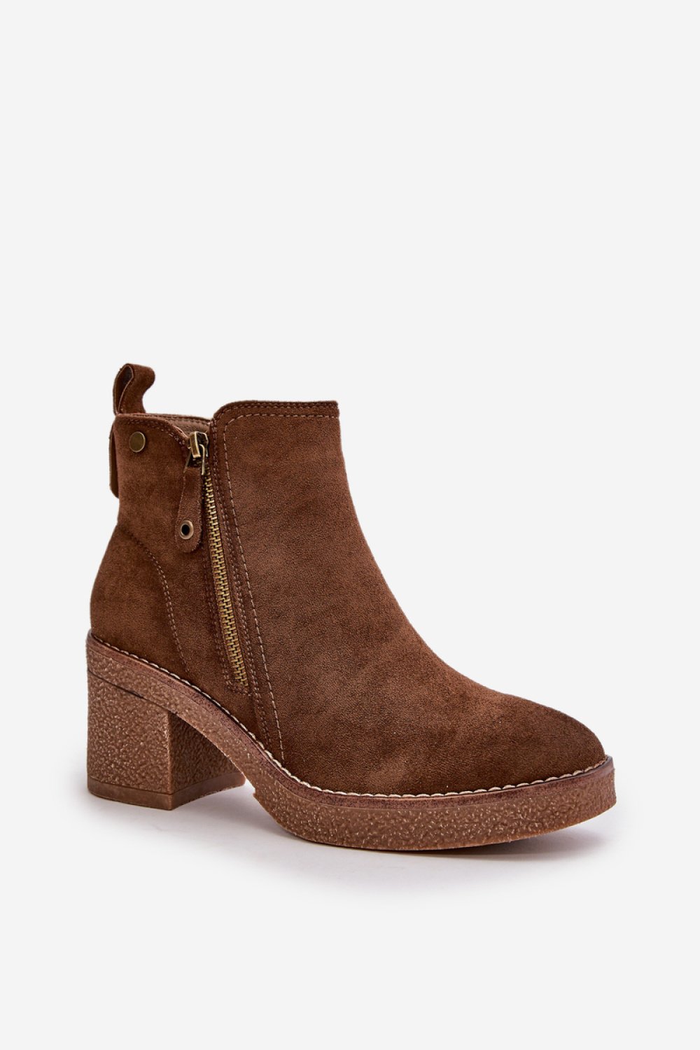  Heel boots model 199076 Step in style  brown